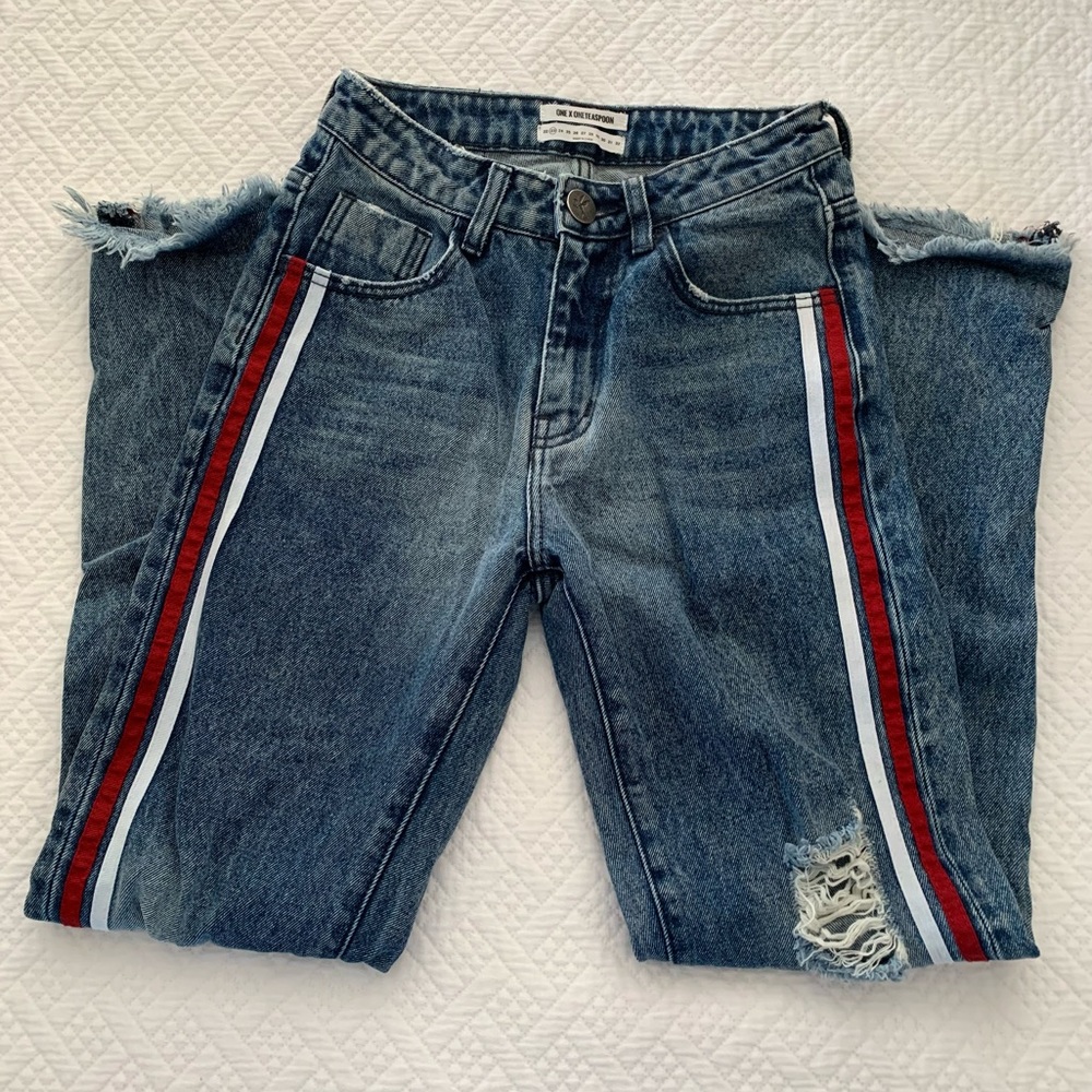 Oneteaspoon High Waist Straight Leg Jean - Picture 2 of 7
